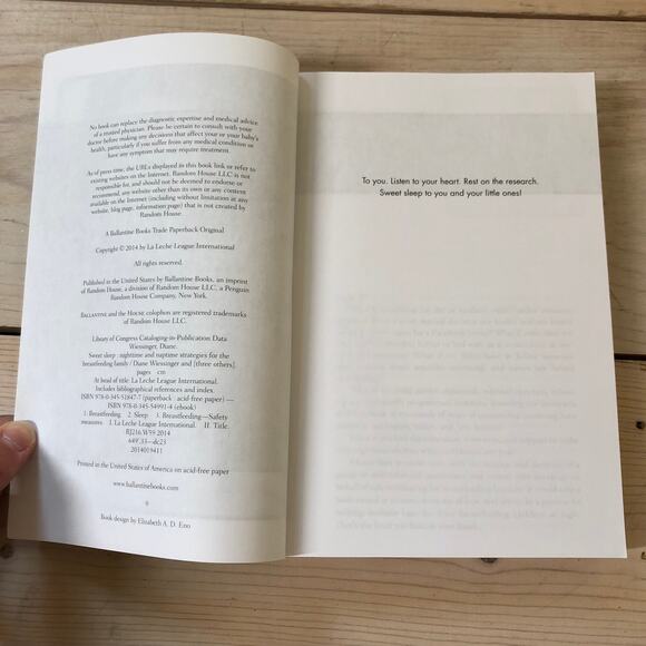 Sweet Sleep Book Nighttime and Naptime Strategies for the Breastfeeding Family - Picture 3 of 4